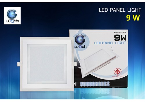 IWACHI-PN-M-4-9W-S ทรงเหลี่ยมหน้ากระจก